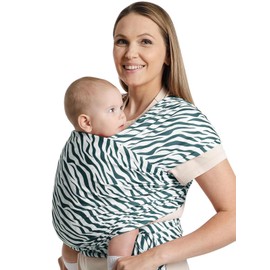S.Leovay Baby Wraps Carrier,Trendy Zebra Striped, Stretchy Ergonomic Hands-Free Design Baby Wearing Wrap for Newborn to Toddler 7-35 lbs, Soft and Comfortable Infant Wraps
