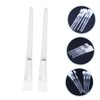 PACKOVE 16Pcs Facial Mask Brush Transparent Handle Applicator for DIY