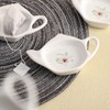 Bicuzat Ceramic Tea Bag Holders - 5 PCS Teapot Shaped