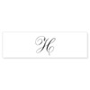 CafePress H Initial Sticker (Bumper 50 pk)