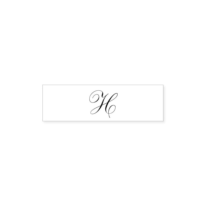 CafePress H Initial Sticker (Bumper 50 pk)