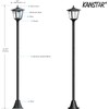67" Solar Lamp Post Lights Outdoor, Waterproof LED Yard Lights