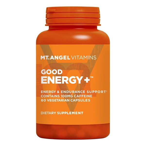 Mt. Angel Vitamins - Good Energy - Natural Energy Supplements for Fatigue, Energy Booster & Better Mood, Energy Pills for Women & Men, Panax Ginseng, Rhodiola Rosea + More Herbs & Vitamins (60 Caps)