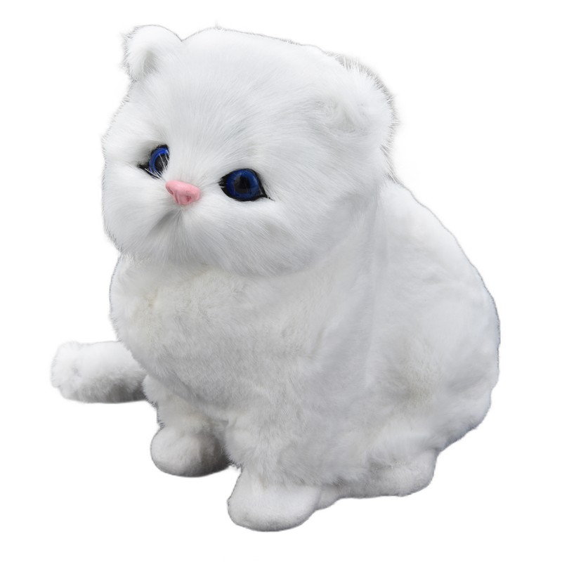 Simulation Cat Soft Plush Toy Ornament for Children Birthday Festival