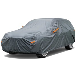 GUNHYI 16 Layers Heavy Duty SUV Car Cover Waterproof All Weather, Universal Fit Ford Explorer, Toyota Highlander, Kia Telluride, Hyundai Palisade, Honda Pilot, Dodge Durango, GMC Acadia etc.
