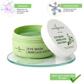 Punta Belleza Parches para Ojos de Hidrogel Ácido Hialurónico, Colágeno y Centella Asiática Anti Ojeras, Bolsas y Líneas Finas 60 Pzas