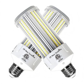 600W Equivalent LED Corn Light Bulb,2-Pack 60W 9000LM 5000K Daylight White, E26/E27 Base, High Brightness LED Replacement for Garage, Basement, Warehouse, Workshop, Indoor Outdoor Lighting