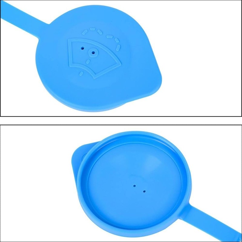 Windshield Wiper Washer Fluid Cap, Blue PE Reservoir Tank Bottle