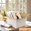 30 Pack 7x5x4'' White Cardboard Shipping Boxes, Medium Mailing Boxes