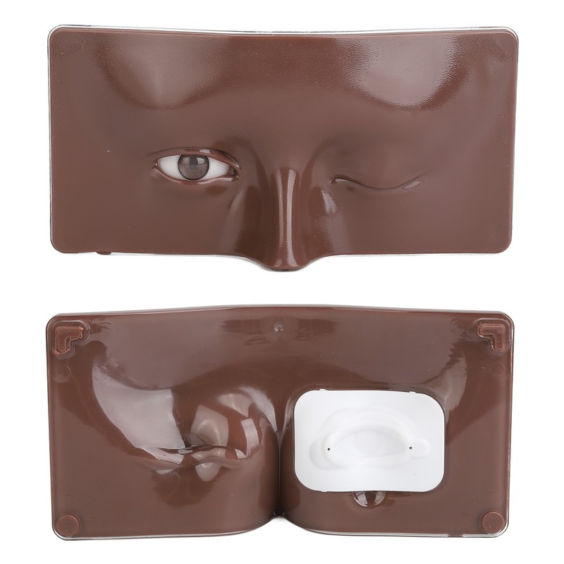 Eye Makeup Practice Board Open Close Eyes Reusable Silicone Mannequin