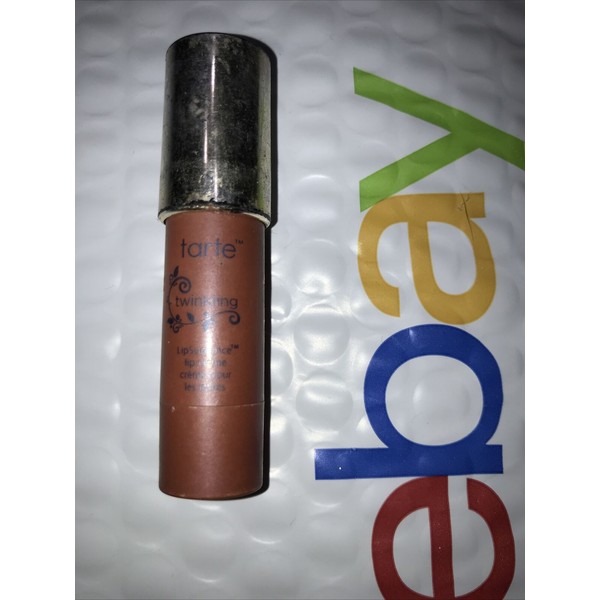 TARTE LIPSURGENCE LIP CREME CRAYON TWINKLING unsealed TRAVEL SIZE FLAW