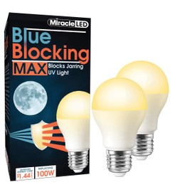MiracleLED 604671 12W Blue Blocking MAX Light, 100W Replacement, Low-profile, 2-Pack