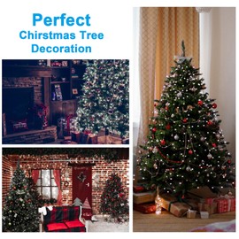 Christmas Tree Lights for Christmas Tree, 280LED 8 Lines Christmas Lights for Tree 8 Modes for 6ft-7ft Tree, UL Certified Indoor Outdoor Christmas Decorations 16 * 6.6ft Drops Cool White