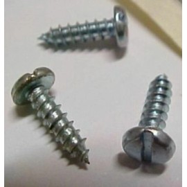 SherrodSurplus Lot of 300 Pan Head Tapping Screws #6 x 1/2" Zinc Plated Steel, Sharp Point New