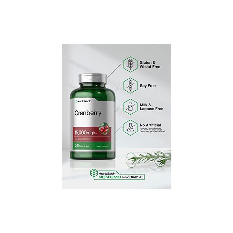 Horbäach Pastillas de arándano + vitamina C | 15.000 mg