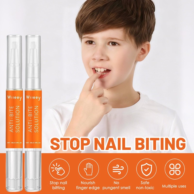 Pack of 2 anti-fingernails chewing, anti-nail chewing, bitter nail pen