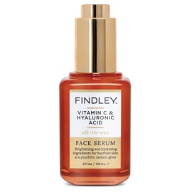Findley All-in-One Face Serum with Vitamin C and Hyaluronic Acid - Hydrating & Anti-Aging | Promotes Youthful, Radiant Skin | Reduces Fine Lines & Wrinkles (2 Fl Oz)