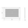 250x170mm / 10x6.7 inch Air Vent Cover - Ventilation Grille