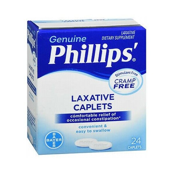 Bayer Phillips Cramp-Free Laxative Caplets 24 caplets