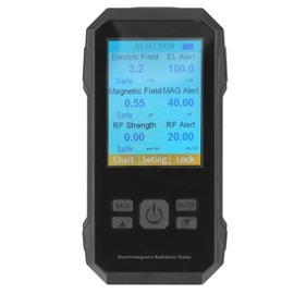 Upgraded Model VT ER2, High Precision Electromagnetic Radiation Detector, Electric Field, Magnetic Field, High Frequency Radiation Detector (BLACK)