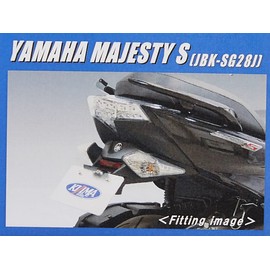 Kijima Yamaha 315-041 Motorcycle Parts Fenderless Kit with Reflector, Majesty S/SMAX Steel/Black