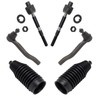 TRQ Front Steering Kit Steering Rack & Pinion Bellow Tie