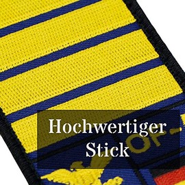 Café Viereck ® Captain to the Sea German Army Rank Patch with Rank - Embroidered with Velcro - 9.8 cm x 5.6 cm (Blue)