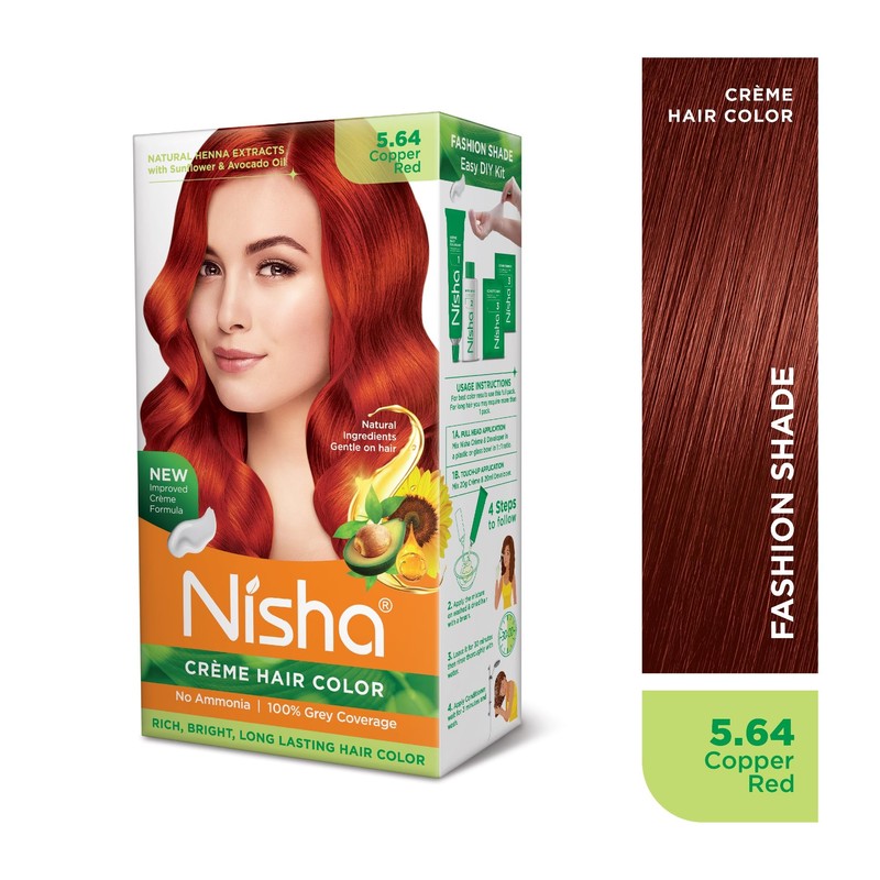 Nisha Creme Hair Color Permanent Hair Dye Color Kit With