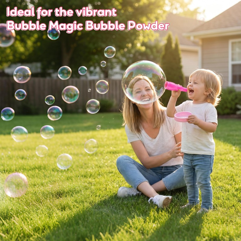 Racket Bubbles for Kids, Bubble Ball Racket Interactive Toy for