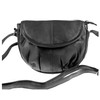 Bag Street Small Nappa Leather Shoulder Bag XS, Black/Black