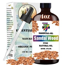 Sandalwood Essential Oil 4 Fl Oz (120Ml) -Sandalwood Oil for Diffuser,Humidifier,Home,Bath,Spa,Cleaning,Massage