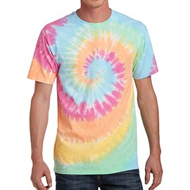 Tie Dye Tshirt Colorful Shirts for Men Colortone Cool Tee Pastel Rainbow XL