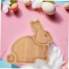 CORHAD Multipurpose Wooden Easter Tray for Cheese Fruit Dessert Party