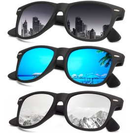 KALIYADI Unisex Polarized Retro Classic Trendy Stylish Sunglasses for Men Women Driving Sun glasses UV Blocking