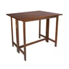Casual Home Solid Wood Flip-Top Folding Console to Dining Convertible