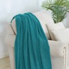 BOURINA Textured Solid Soft Sofa Throw Couch Cover Knitted Decorative