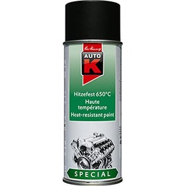 AutoK Special - Heat-resistant special paint, 400 ml, black -Highly heat-resistant up to 650°C, ideal for engines or grills