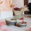 Sass & Belle Black Chevron Seagrass Decorative Bowls - Set