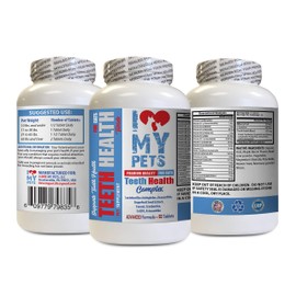 I LOVE MY PETS LLC cat Hygiene - CAT Teeth Health Complex - Advanced Care Formula - Minerals for Cats - 60 Treats (1 Bottle)
