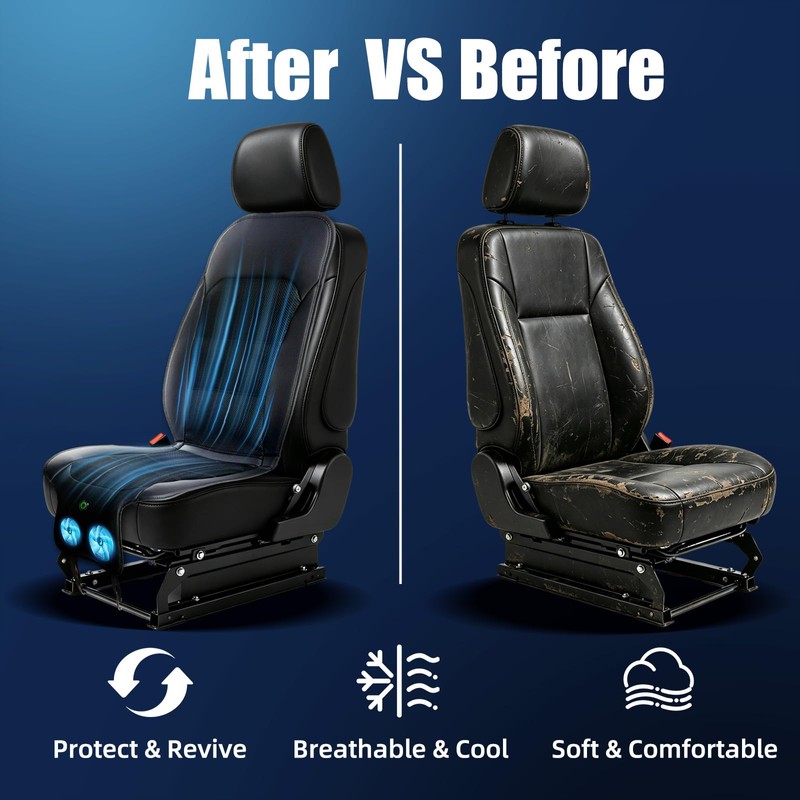 DiHTing Cooling Car Seat Cover, Air-Cooled Seat Covers Front Seat