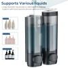Shampoo and Conditioner Dispenser, modunful Shower Dispenser 2 Chamber No