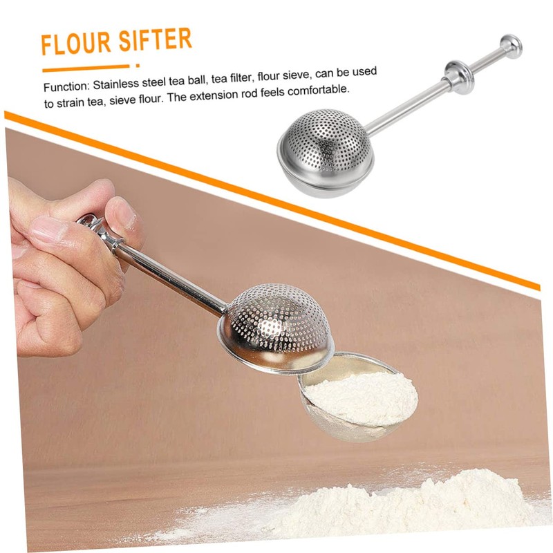 Ciieeo 1 Set Retractable Stainless Steel Tea Infuser Spice Filter