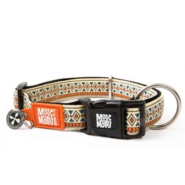 Max & Molly Ethnic Smart Id Collar |Comfortable | Odor Free Neoprene |Smart Id Tag | Lost Pet Protection Program | Extraordinary Dog Collar, L