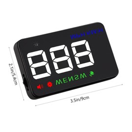 Operitacx Car Display Speedometer for Monitoring Safety Brightness Durable and Material Suitable for All