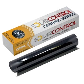 SOLARCONTROL Window Tint Car Film 20" X 100FT Nano Ceramic Shade Roll Universal Fit Privacy 100% UV Sun Block and Scratch Resistant 90% Infra-red Rejection IRR(20% Dark Shade)
