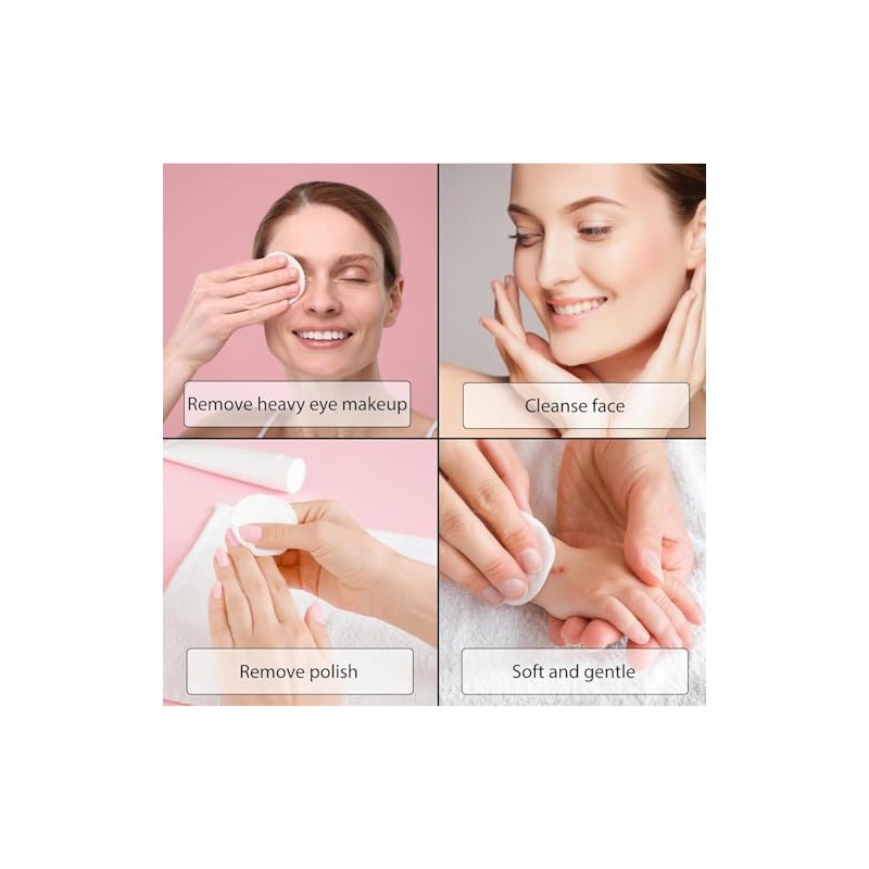 Cotton Tree 100% Pure Cotton, Round Cotton Wool Pads, 80