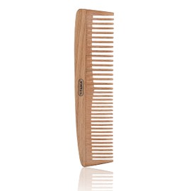 TITANIA Wooden Comb Made of 100% Natural Beech Wood • Wooden Hair Comb • Universal Comb for All Hair Type (Men & Women) • Comb Small (14.5 cm)