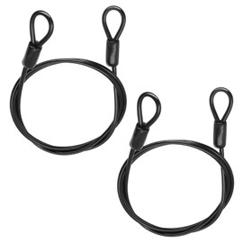 2 Artikel 1 Meter Langer Kabelschloss,Fahrradschloss Lang,Winddichter Schlaufenkabel,Fahrradschloss Kinder,Fahrradschloss Stahldraht Zum Schutz Ihres Fahrrads,Grills Oder Kinderwagens Vor Diebsta