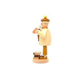 Drechslerei Friedbert Uhlig, incense smoker no. 068, book friend, 25 cm high, turned from regional wood, real handmade from the Ore Mountains, Christmas, wood art, real wood