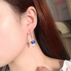 Cute Colorful 3D Simulation Mushroom Pearl Dangle Earrings - Creative